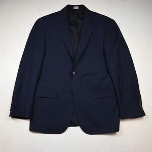 Vtg Harris Tweed 38L Brown Herringbone 100%‎ Wool Tweed Blazer Jacket Sport Coat
